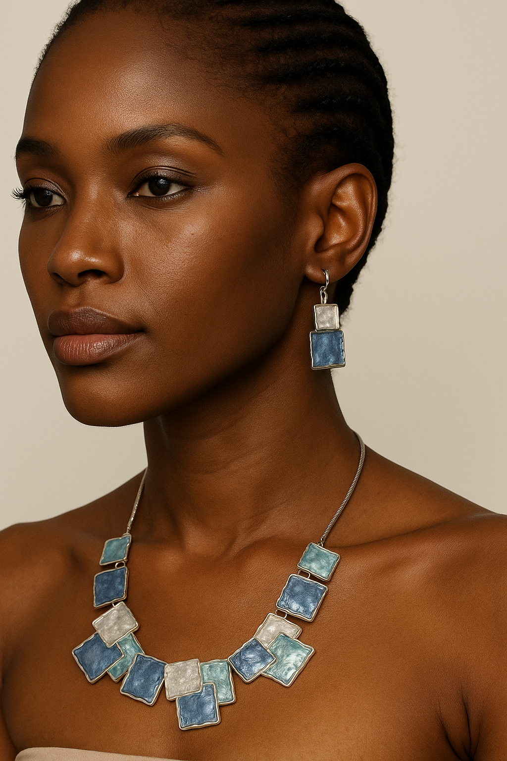 Necklace and earrings set