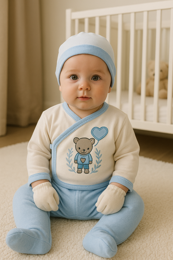 5-Piece Baby Set  Bear & Balloon Design