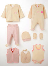 8-Piece Newborn Bear Outfit Set – 100% Cotton