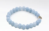 Aquamarine Crystal Bracelet | Natural Charm Jewelry