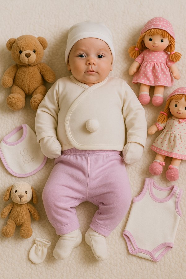 8-Piece Baby Clothing Set – 100% Cotton
