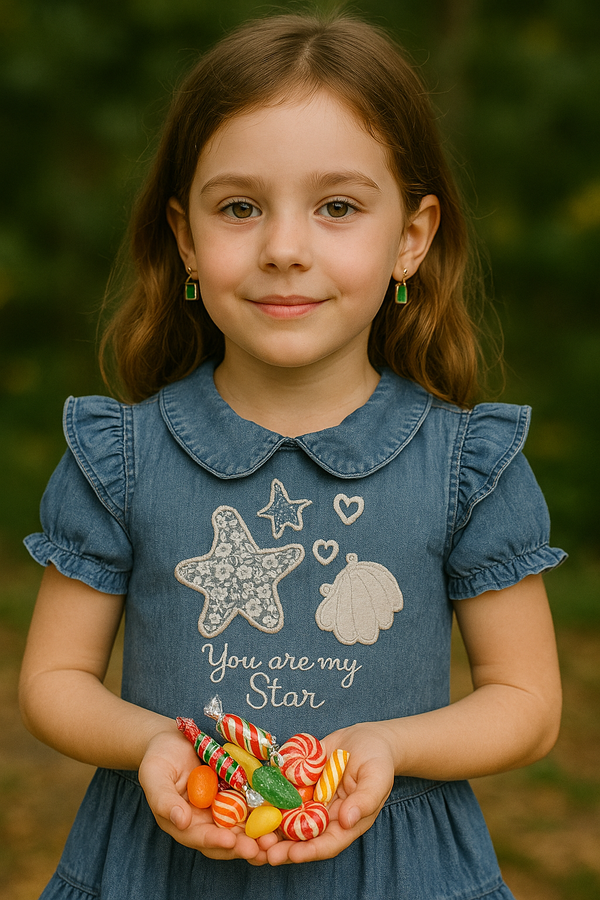 Baby Girl Star Print Dress