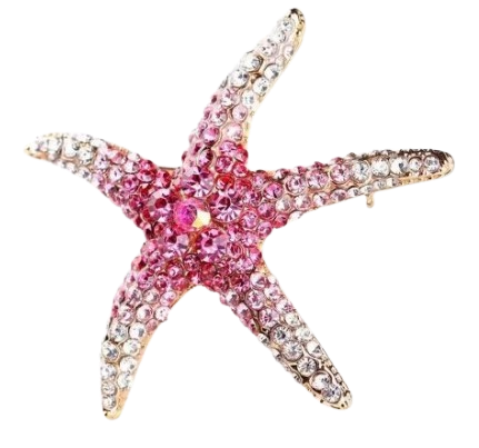 Stylish Starfish Brooch | Elegant Coastal Jewelry Accent