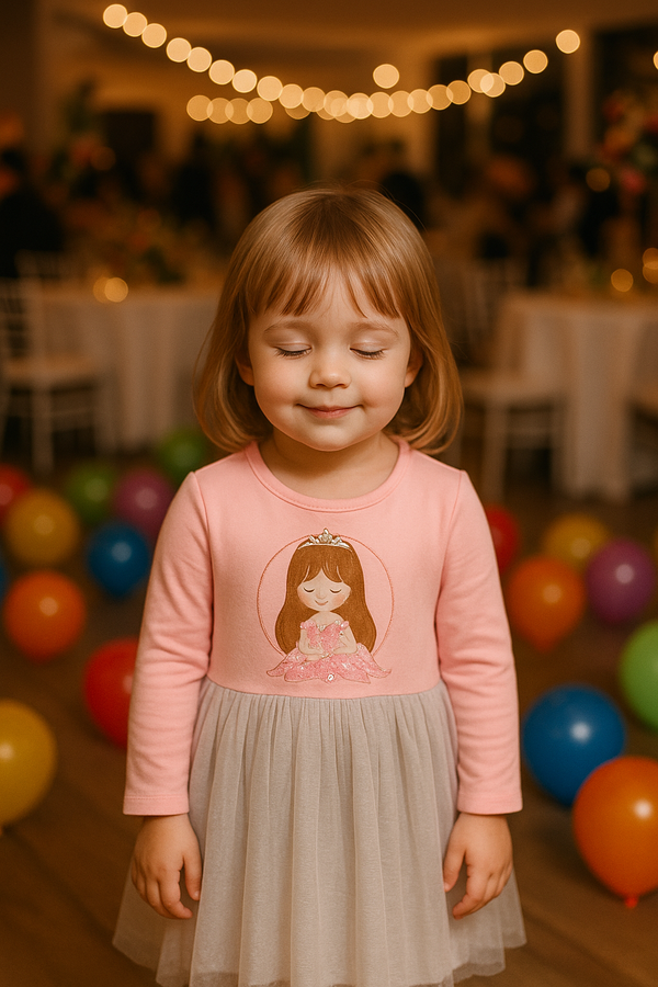 Girls Sparkle Cotton Dress