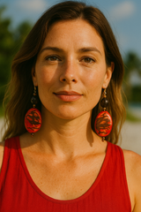 Lupe Tagua Earrings | Handmade Jewelry