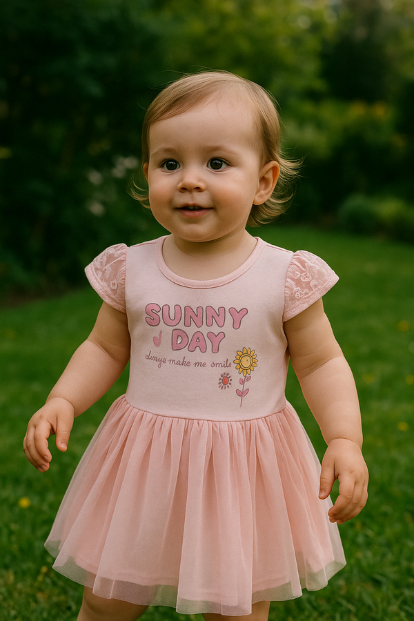 Sunny Day Girls Cotton Dress