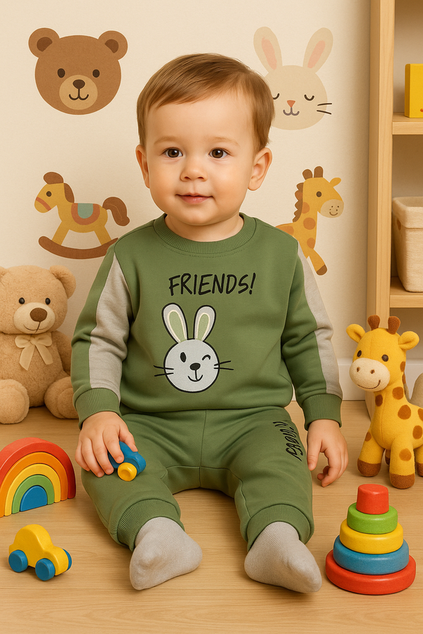 Toddler Boys Top & Pants Set Stretch Cotton Playwear