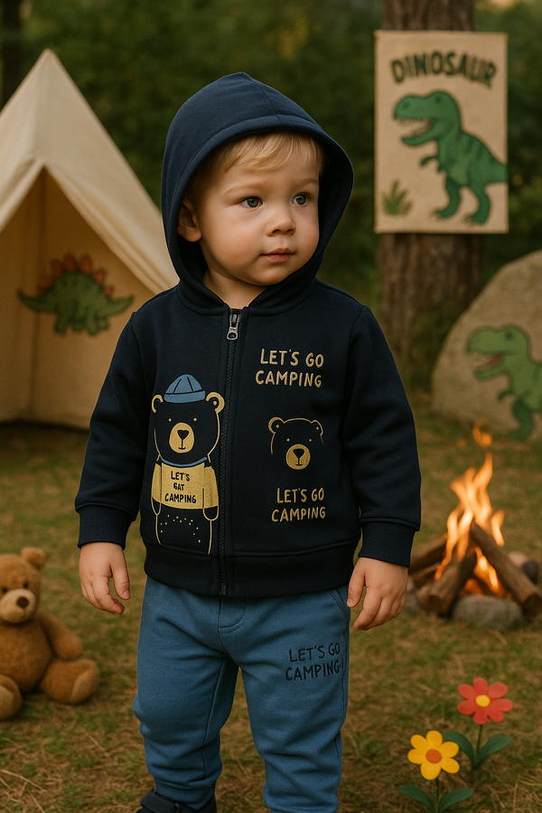 Boys Camping Outfit – Top & Pants Set