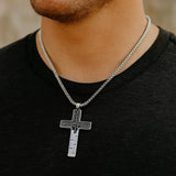Men’s Stainless Steel Faith Cross Necklace