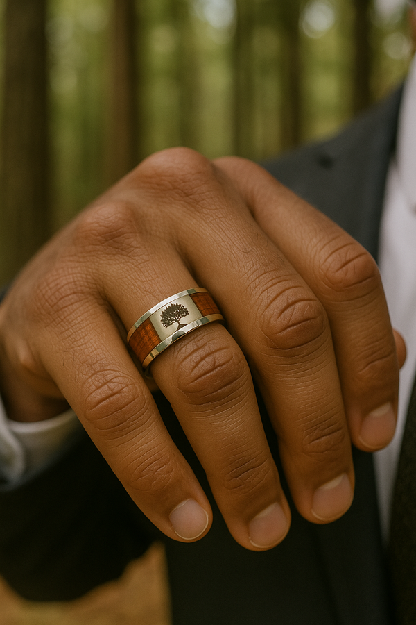 Men’s Tree of Life Ring|Stainless Steel Symbolic Jewelry