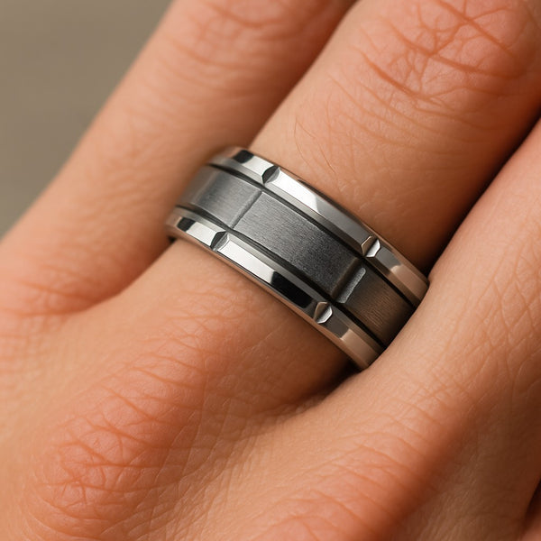 Men’s Silver Ring | Stainless Steel Tarnish-Free Band