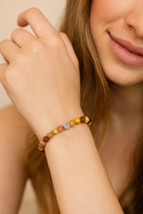 Mokaite Jasper Stone Bracelet | Natural Charm Jewelry