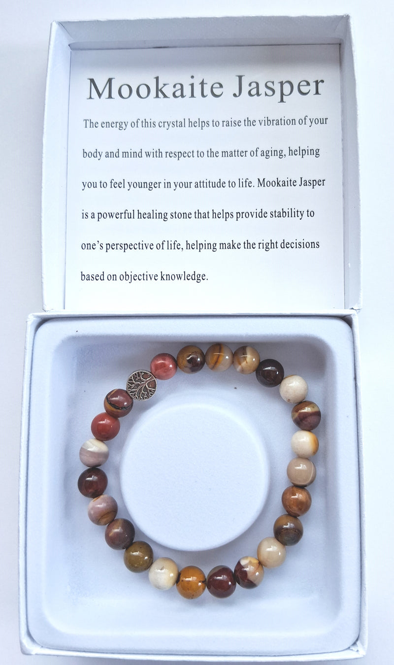 Mokaite Jasper Stone Bracelet | Natural Charm Jewelry