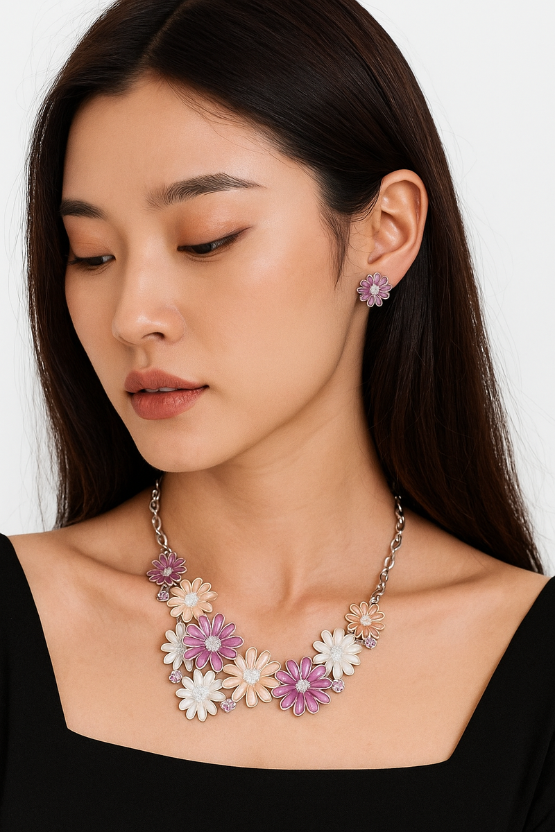 Timeless Zinc Alloy Necklace & Earrings Set