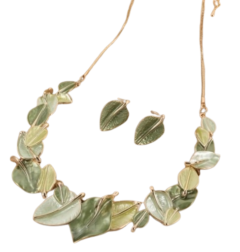 Elegant Zinc Alloy Necklace & Earrings Set | Adjustable Chain Length