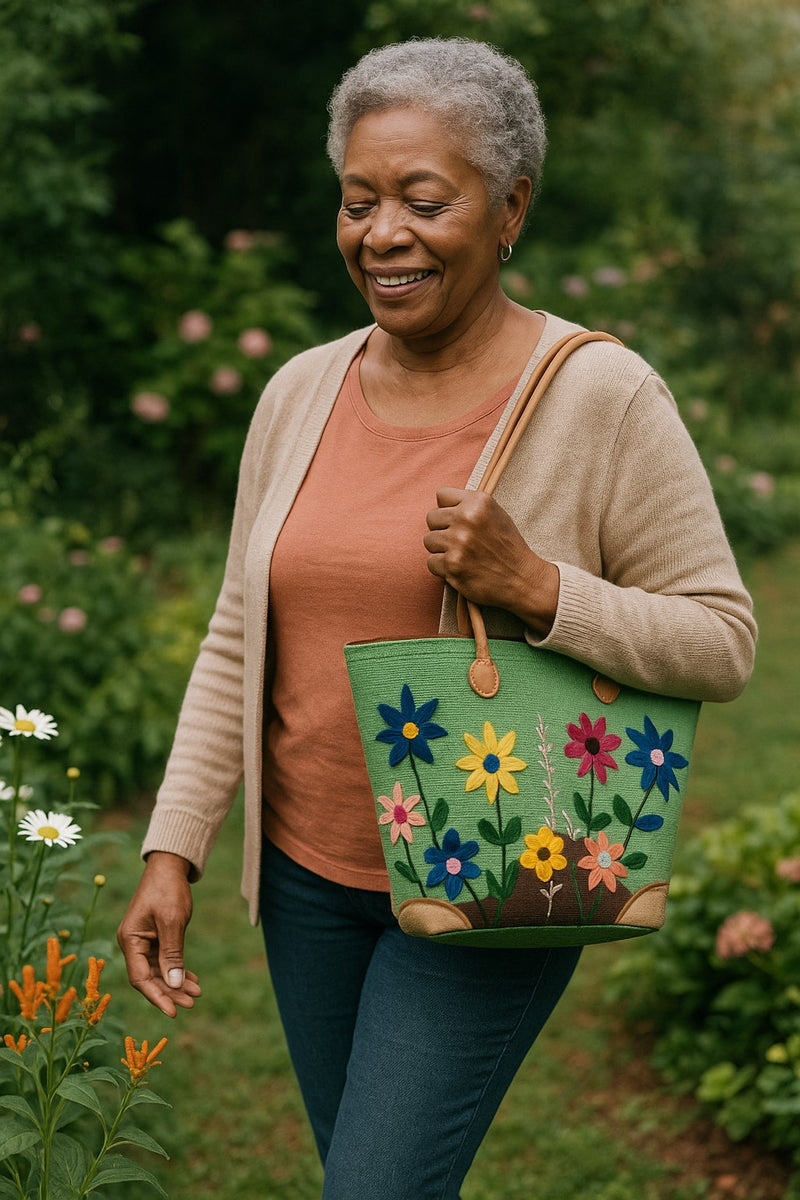 Medium Orange Fish Fair Trade Basket – Handmade Eco Tote from Madagascar

