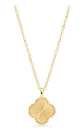 Stainless steel  3A cubic zirconia necklace