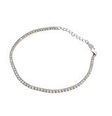 sterling silver bracelet with zircons