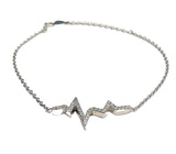 sterling silver bracelet with zircons