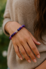 Sugilite Bracelet | Natural Stone Jewelry Gift