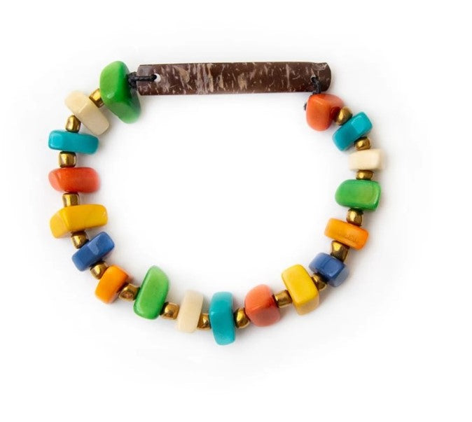 Quintana Multicolor Tagua Nut Bracelet