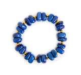 Zoraida Navy Blue Tagua Nut Bracelet