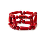 Brisa Red Tagua Nut Bracelet