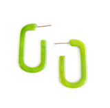 Kinsey Tagua Earrings Green | Handmade Tagua Jewelry
