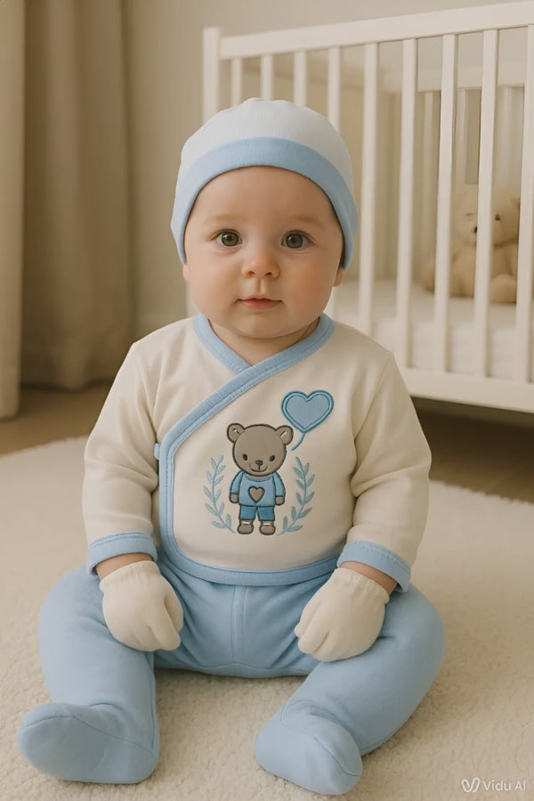 5-Piece Baby Set  Bear & Balloon Design