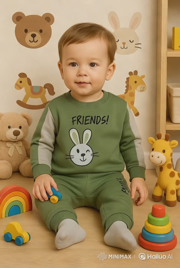 Toddler Boys Top & Pants Set Stretch Cotton Playwear