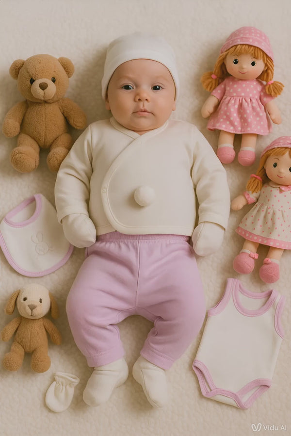 8-Piece Baby Clothing Set – 100% Cotton