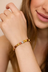 Mokaite Jasper Stone Bracelet | Natural Charm Jewelry