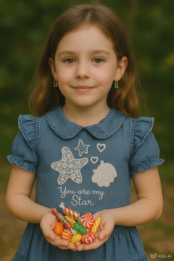 Baby Girl Star Print Dress