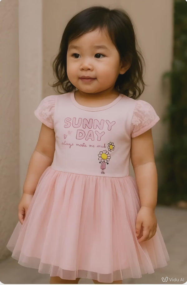 Sunny Day Girls Cotton Dress