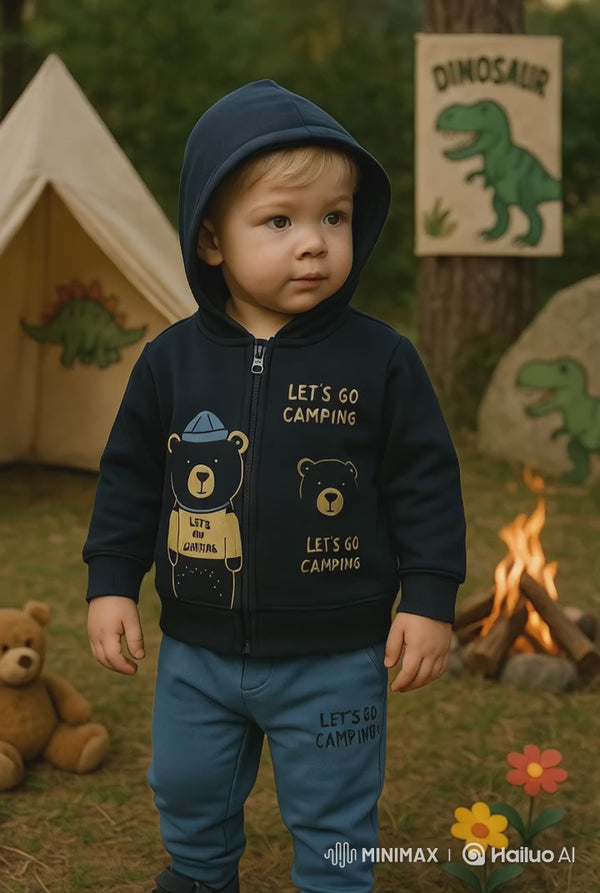Boys Camping Outfit – Top & Pants Set